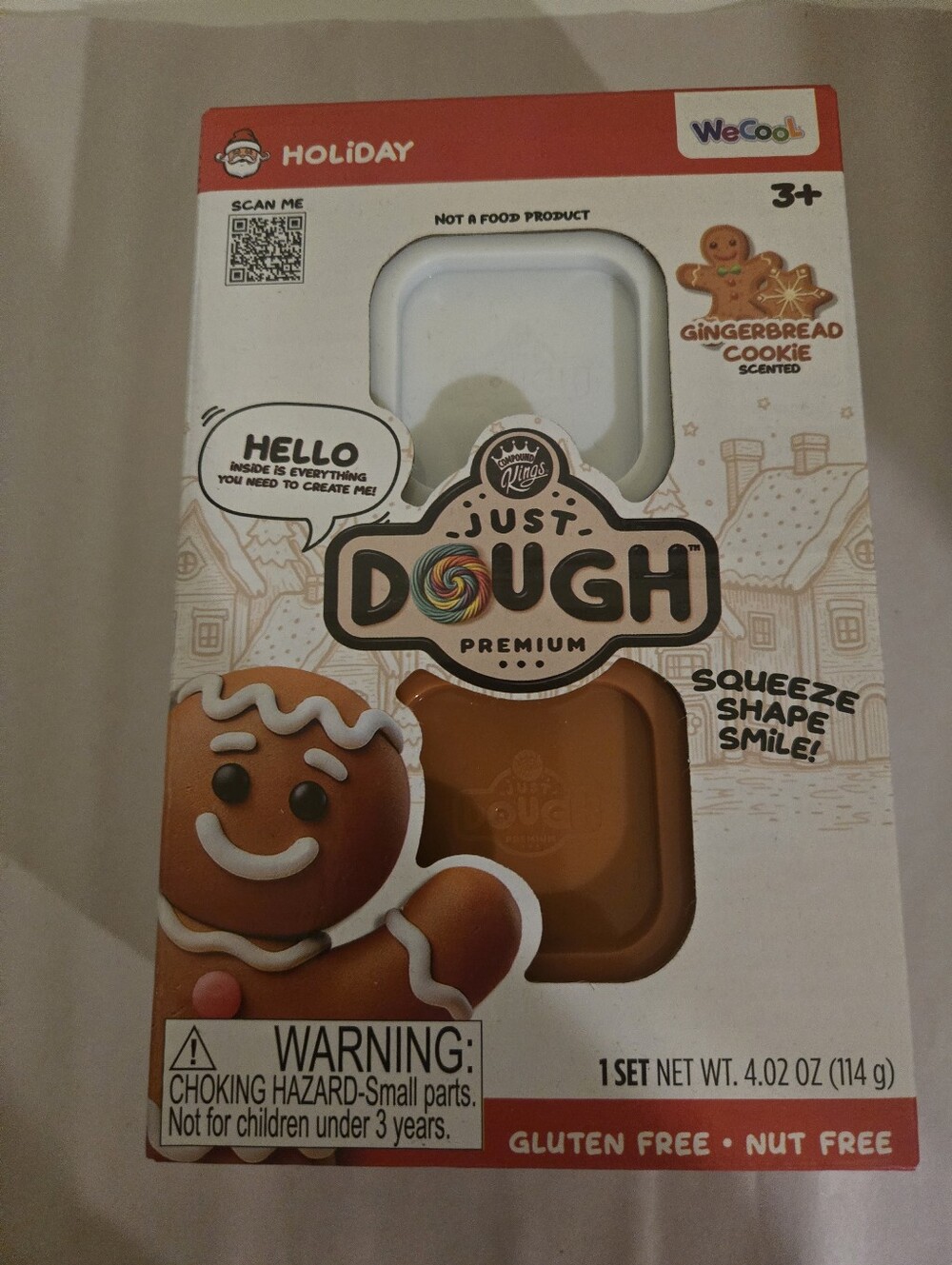 Just Dough Premium Gingerbread Cookie Scented Playset - Brown